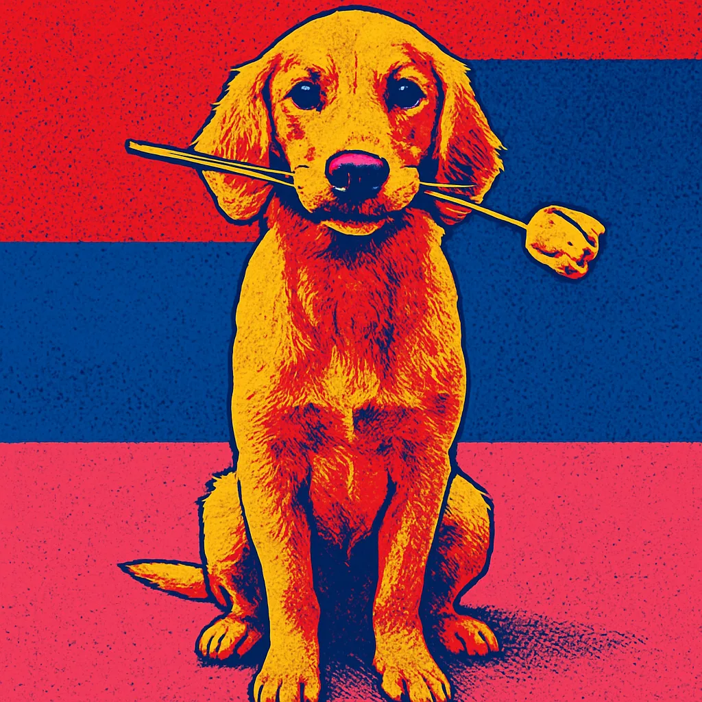 Pop Art pet portrait example